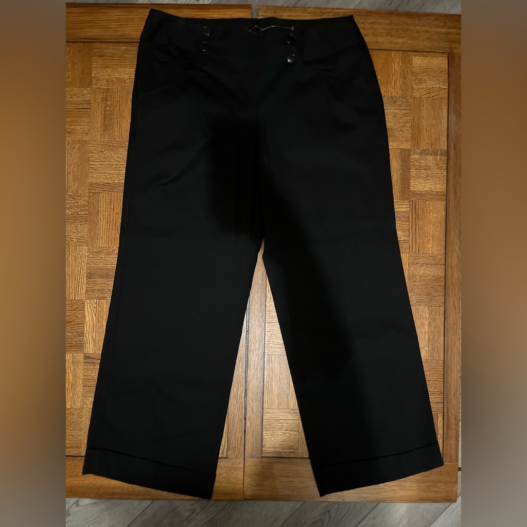 Brand New Ashley Stewart Womens Wide Leg Boot Cut Stretch Pants
